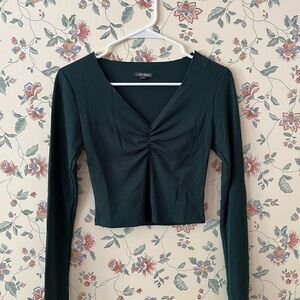Elegant Emerald Long Sleeve Top